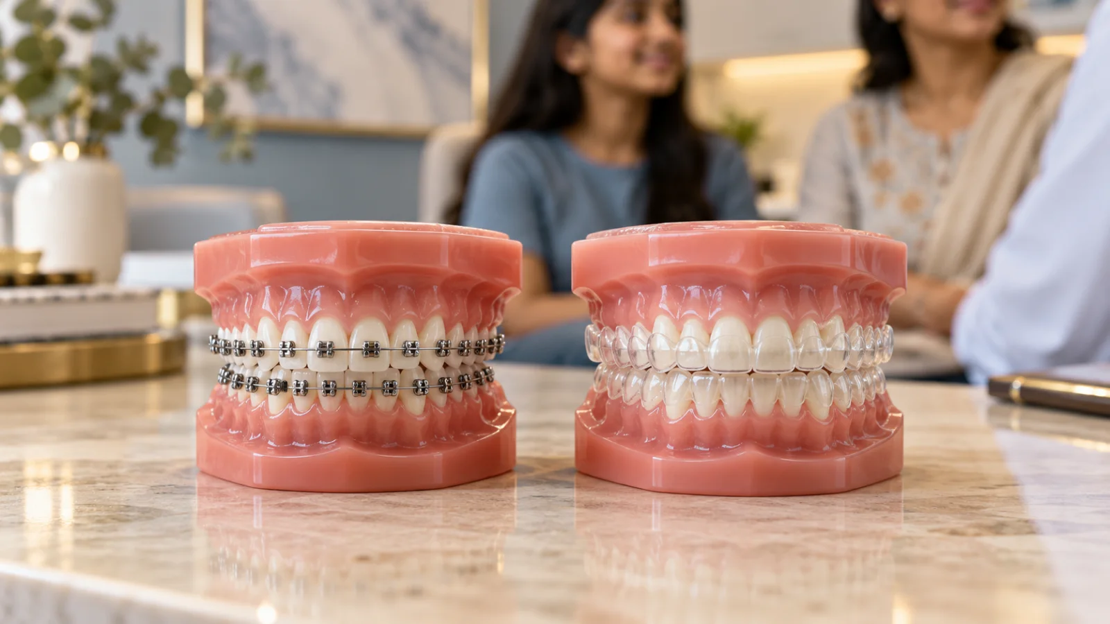 Comparison of clear aligners and braces for children